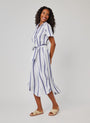 Bella DahlRounded Hem Maxi Skirt Dress - Coastal Ombre StripeDresses