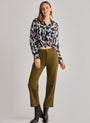 Bella DahlSaige Wide Leg Crop - Olive SpiceBottoms