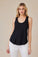 Bella DahlScoop Neck Tank Top - BlackTops