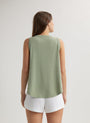 Bella DahlScoop Neck Tank Top - Olive GroveTops