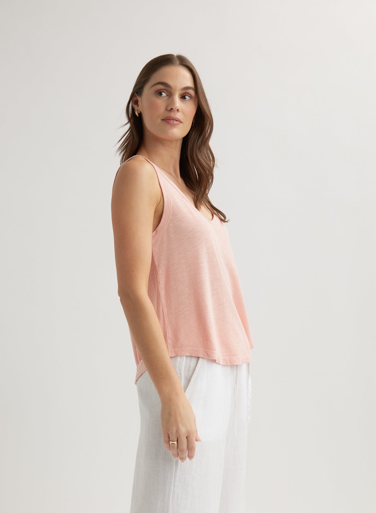 Bella DahlScoop Neck Tank Top - Peach FizzTops