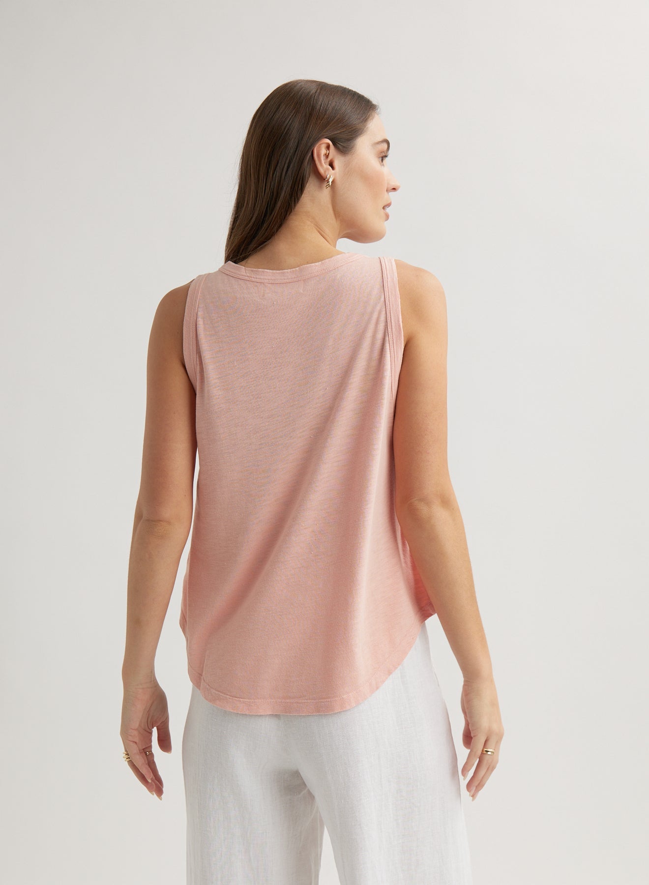 Bella DahlScoop Neck Tank Top - Peach FizzTops