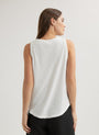 Bella DahlScoop Neck Tank Top - WhiteTops