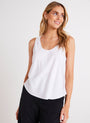 Bella DahlScoop Neck Tank - WhiteTops