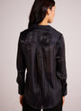 Bella DahlShirt Tail Button Down - Black ShimmerTops