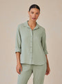 Bella DahlShirt Tail Button Down - Olive GroveTops