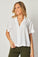 Bella DahlShort Sleeve Flowy Button Down - WhiteTops