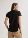 Bella DahlShort Sleeve Henley - BlackTops