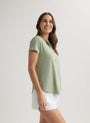 Bella DahlShort Sleeve Henley - Olive GroveTops