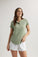 Bella DahlShort Sleeve Henley - Olive GroveTops