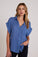 Bella DahlShort Sleeve Pocket Button Down - Bright IndigoTops