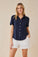 Bella DahlShort Sleeve Pocket Button Down - Endless SeaTops