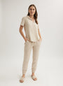 Bella DahlShort Sleeve Pocket Button Down - Linen SandTops