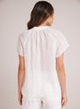 Bella DahlShort Sleeve Pocket Pullover - WhiteTops