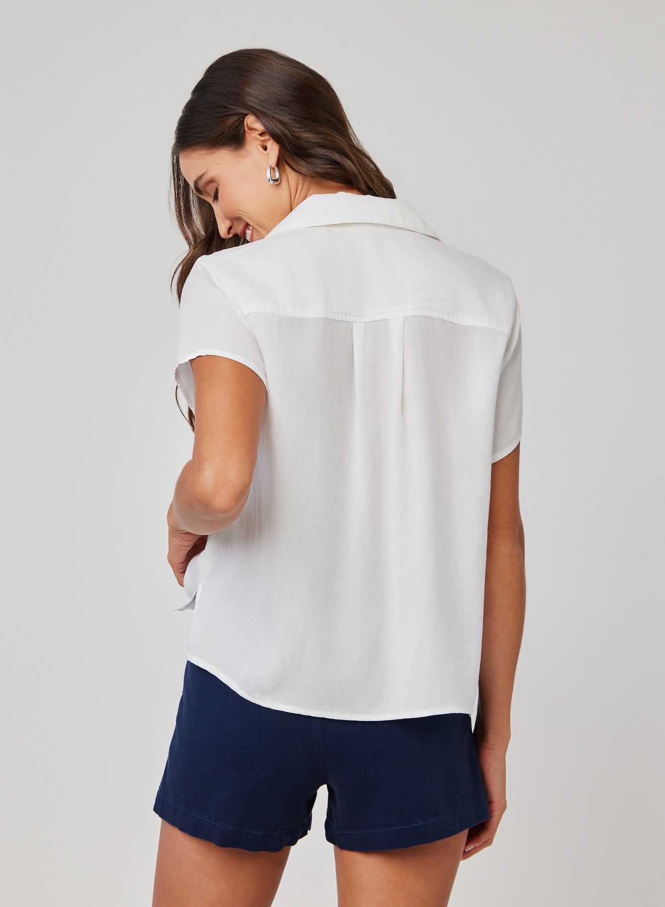 Bella DahlShort Sleeve Pullover - WhiteTops