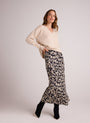 Bella DahlSide Slit Bias Maxi Skirt - Ditsy Floral PrintBottoms