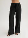 Bella DahlSide Slit Wide Leg Pant - BlackBottoms