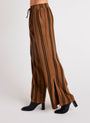 Bella DahlSide Slit Wide Leg Pant - Gilded BrownBottoms