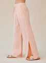 Bella DahlSide Slit Wide Leg Pant - Peach FizzBottoms