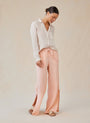 Bella DahlSide Slit Wide Leg Pant - Peach FizzBottoms