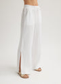 Bella Dahl Side Slit Wide Leg Pant - WhiteBottoms