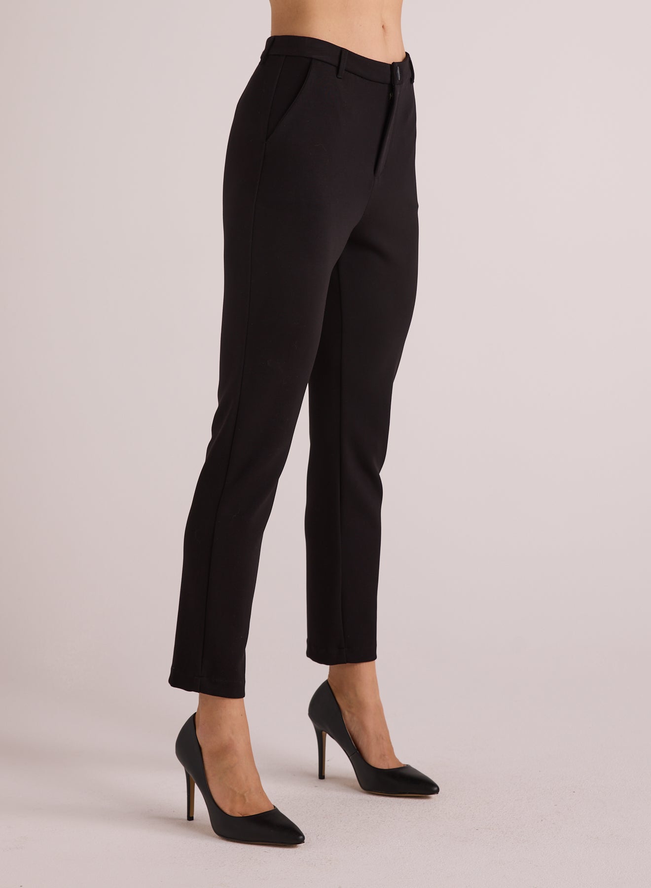 Bella DahlSimone Slim Ponte Trouser - BlackBottoms