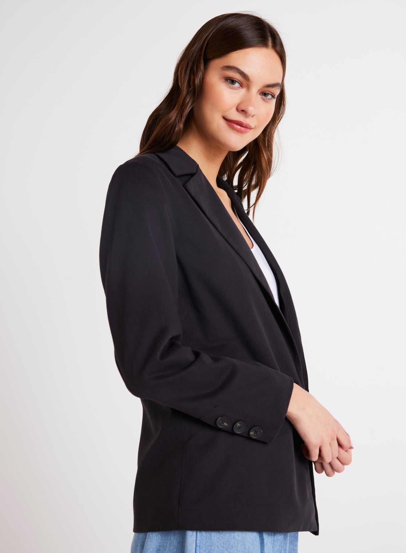 Bella DahlSingle Breasted Blazer - BlackSweaters & Jackets