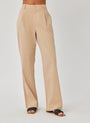 Bella Dahl Single Pleat Trouser - Kona KhakiBottoms