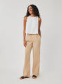 Bella Dahl Single Pleat Trouser - Kona KhakiBottoms