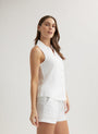 Bella DahlSleeveless Button Front Top - WhiteTops