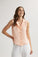 Bella DahlSleeveless Notch Collar Button Down - Peach FizzTops