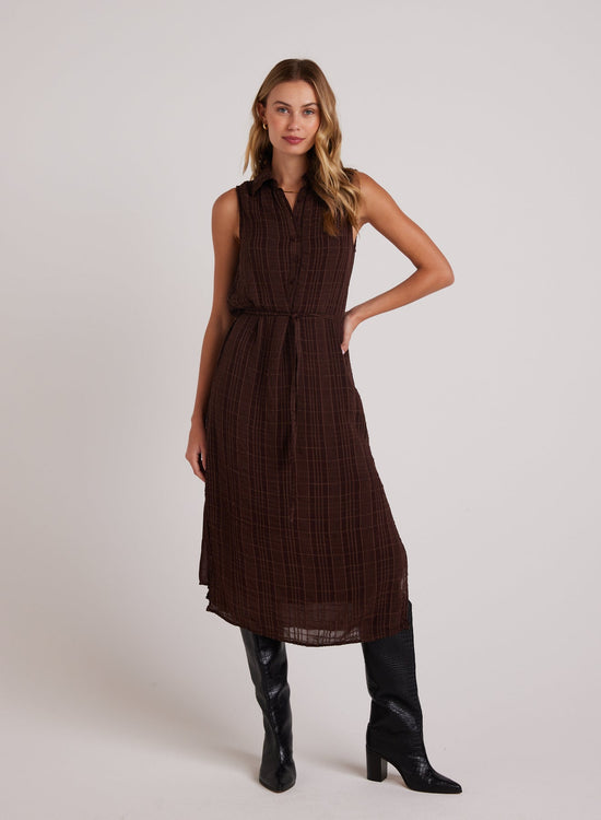 Bella DahlSleeveless Pullover Midi Dress - Autumn BrownDresses