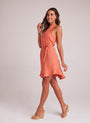 Bella DahlSleeveless Ruffle Hem Placket Dress - Clay OasisDresses