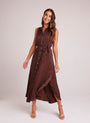 Bella DahlSleeveless Shirred Maxi Dress - Café NoirDresses