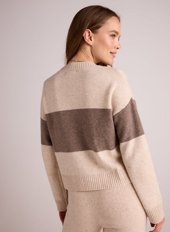 Bella DahlSlouchy Crew Neck Sweater - Oat & FawnSweaters