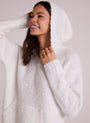 Bella DahlSlouchy Hoodie Sweater - Winter WhiteSweaters