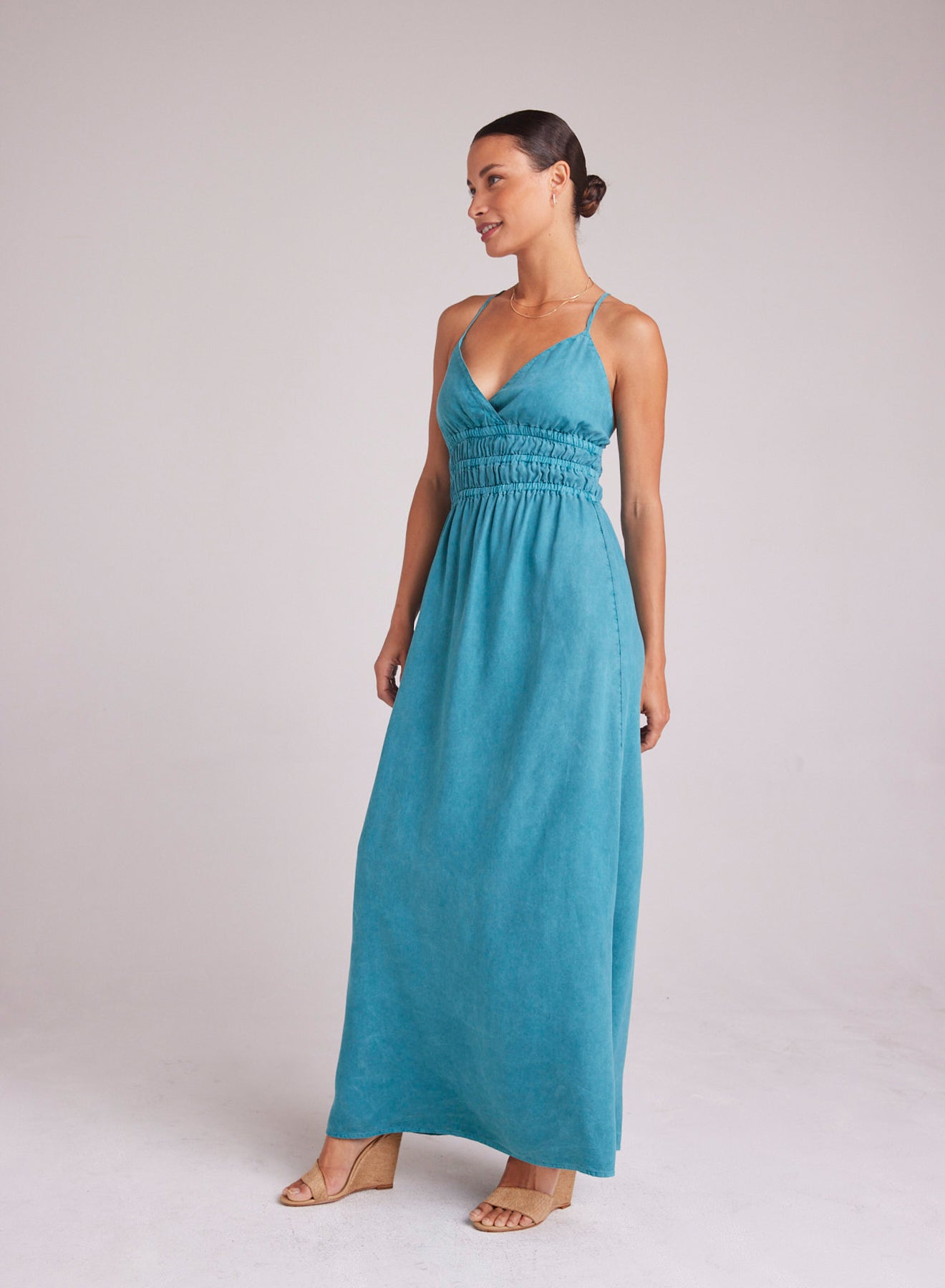 Bella DahlSmocked Cami Maxi Dress - Deep AzureDresses