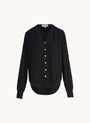 Bella DahlSmocked Cuff Button Down - BlackTops