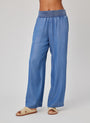 Bella DahlSmocked Waist Wide Leg Pant - Moonlit Haze WashBottoms