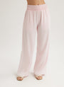 Bella DahlSmocked Waist Wide Leg Pant - Petal PinkBottoms