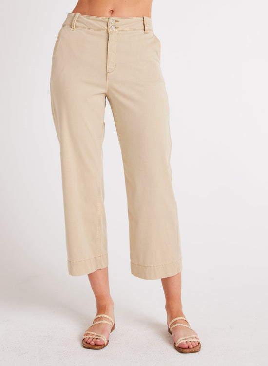 Bella DahlSofia Wide Leg Crop - Seaside KhakiBottoms