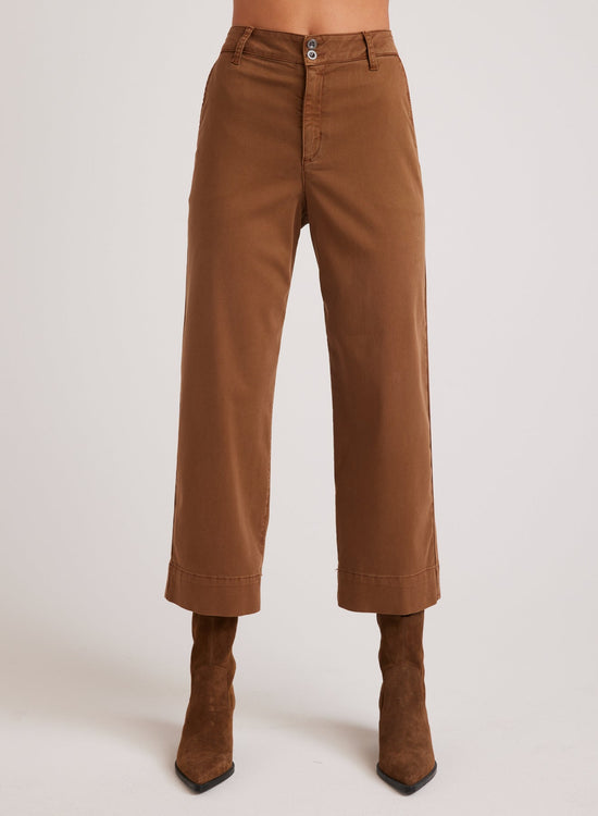 Bella DahlSofia Wide Leg Crop - Spiced BrownBottoms