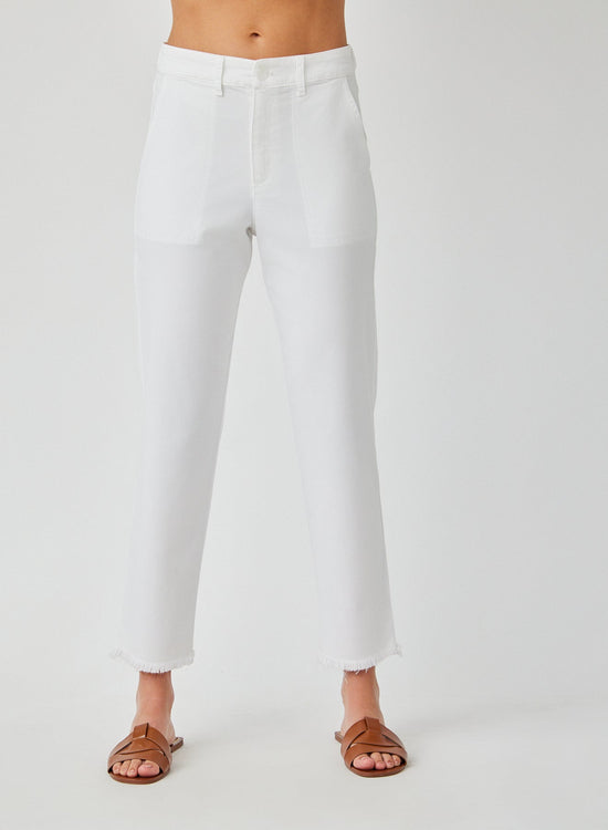 Bella DahlSonny Fray Utility Pant - WhiteBottoms