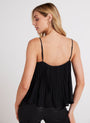 Bella DahlSunburst Pleated Chiffon Cami - BlackTops