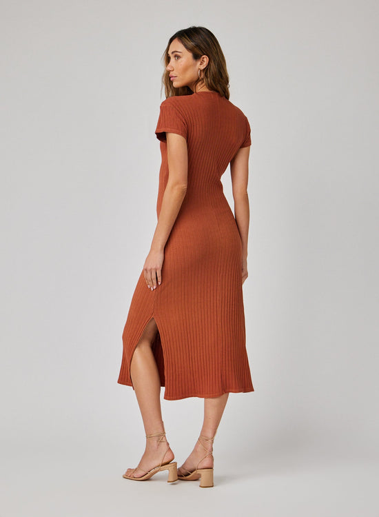 Bella DahlTee Shirt Midi Dress - Spring BrownDresses