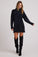 Bella DahlTurtle Neck Chenille Sweater Dress - BlackDresses