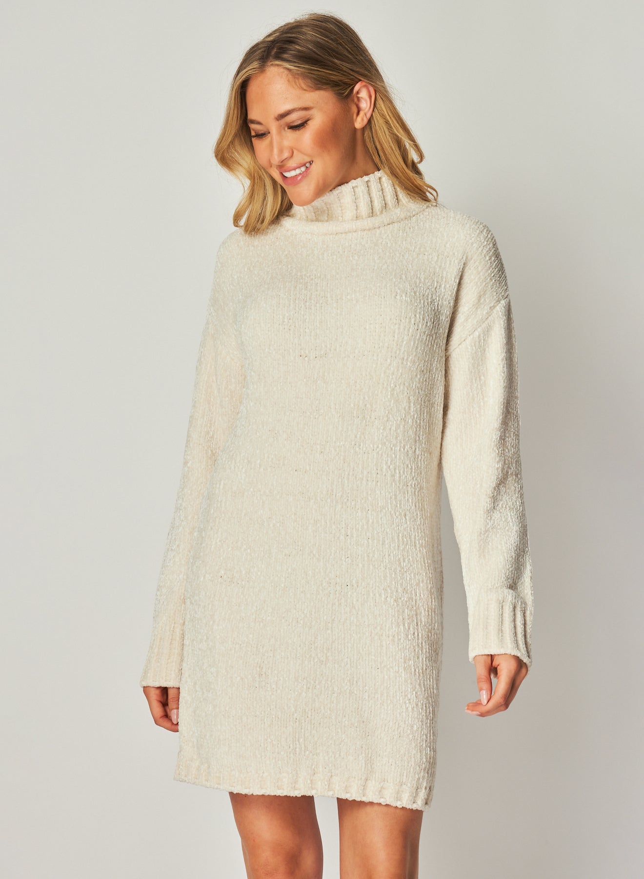 Bella DahlTurtle Neck Sweater Dress - Opal IvoryDresses