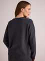 Bella DahlV - Neck Sweater - CharcoalSweaters