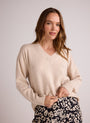 Bella DahlV - Neck Sweater - Ivory OatSweaters