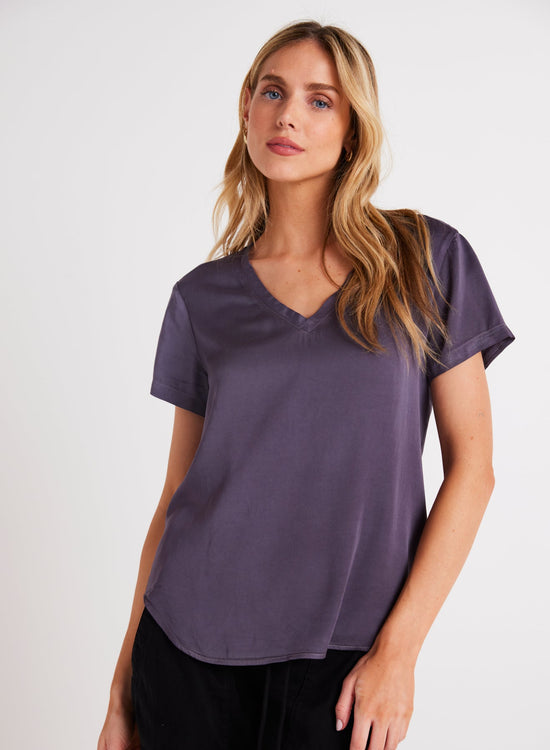 Bella DahlV - Neck Tee - Galaxy SmokeTops